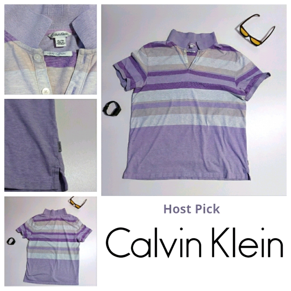 Calvin Klein Men's XL Liquid Cotton Polo